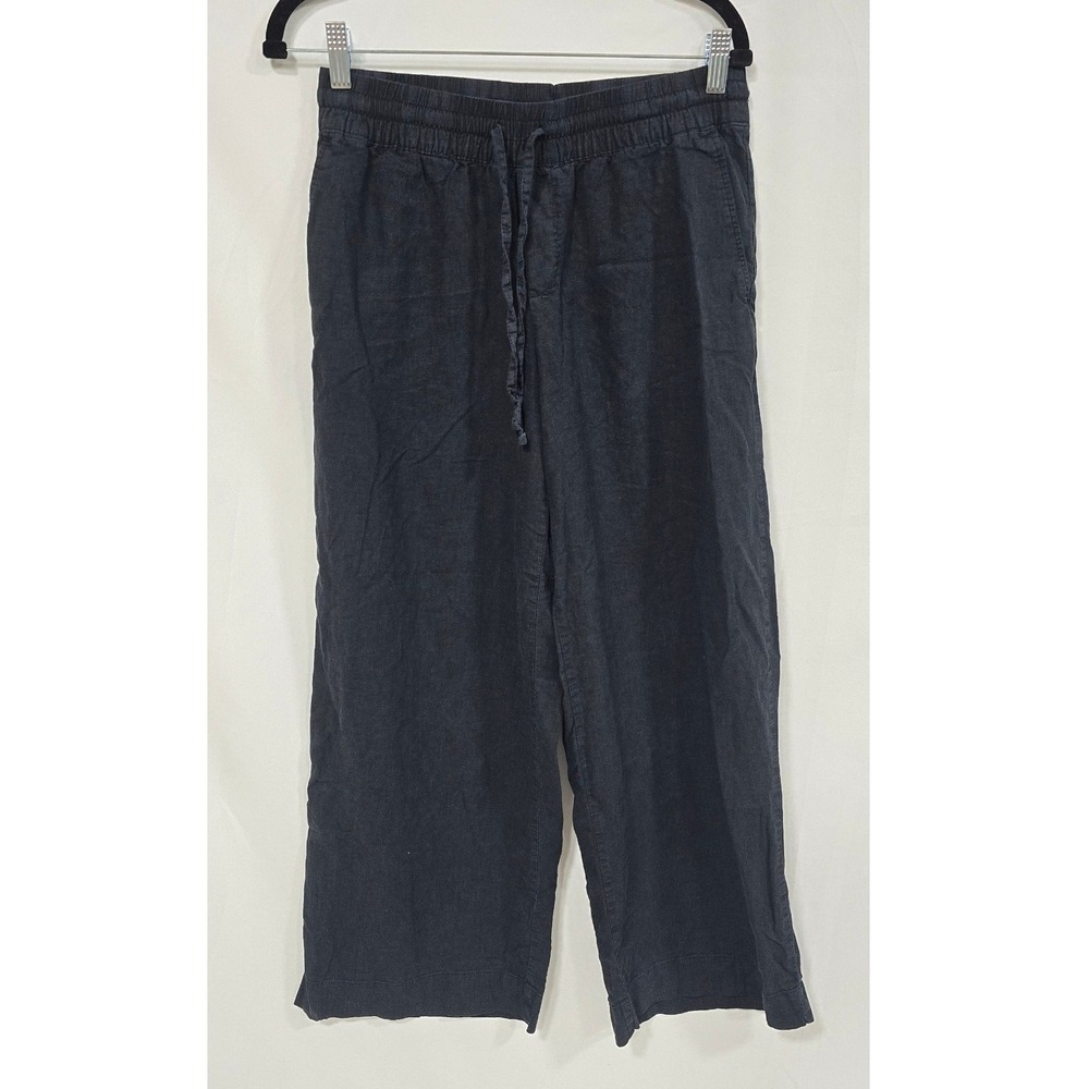 A New Day women S wide leg pants linen blend black palazzo pants resort